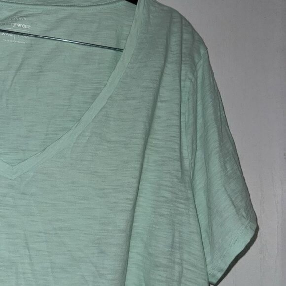 Old Navy Everywear Womens V-Neck T-Shirt XXL Mint Green Casual Short Sleeve Top - Picture 3 of 6